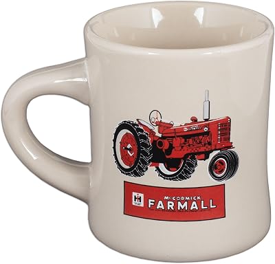 Farmall Stoneware Diner Mug White - Red Tractor