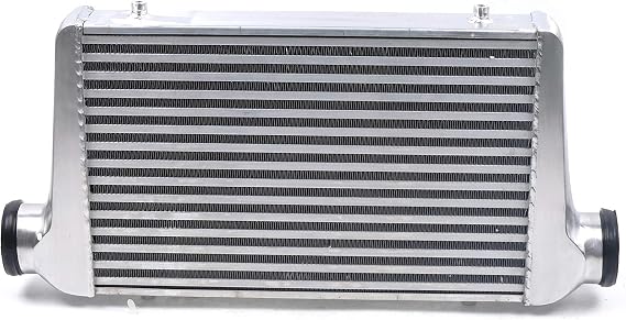 Universal Intercooler, 25"x12"x3" 3" Front Mount Intercooler 2.5'' Inlet & Outlet Universal Aluminum Turbo Intercooler with for for All Cars Turbo Charger System (25"x12"x3" 3")