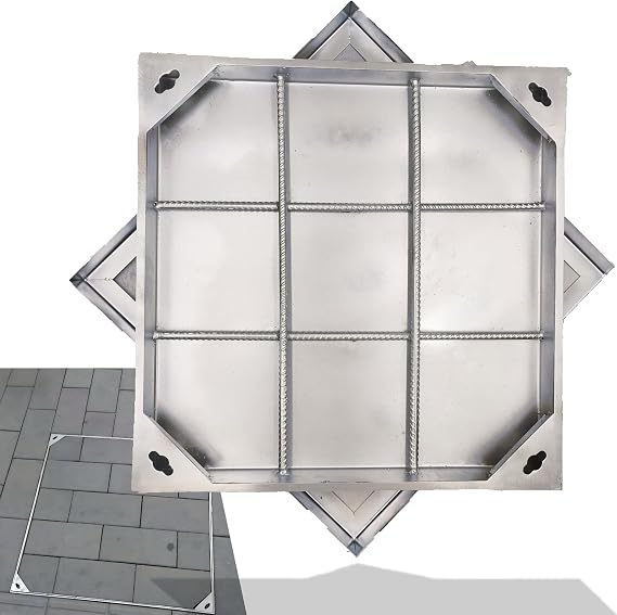 Invisible 201 Stainless Steel Manhole Cover and Frame 20x20 In