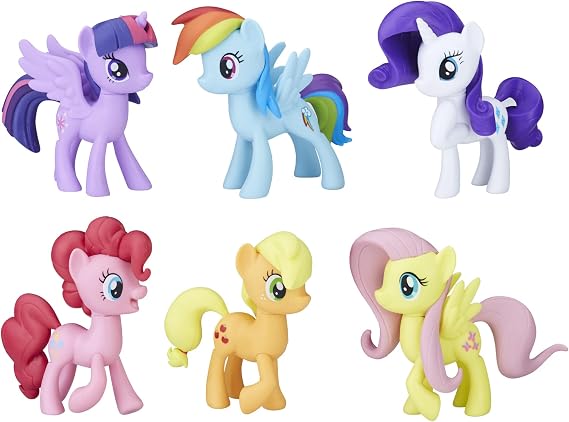 My Little Pony Toys Meet The Mane 6 Ponies Collection Doll Playset