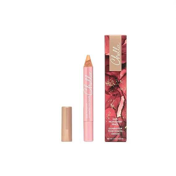 Chella Highlighter Pencil, Vegan, Makeup, Concealer (Dark Matte)