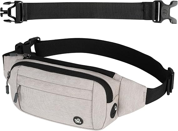 WATERFLY Small Fanny Pack Crossbody Lightweight Waist Bag for Woman Man