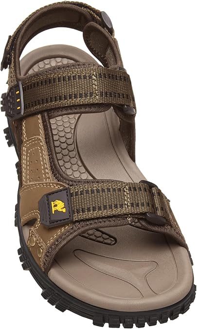CAMEL CROWN Men's Water Sandals Waterproof Arch Support Hiking Sandals Comfort Leather Sandals Adjustable Athletic Outdoor Sandals for Summer Beach Trail Walking