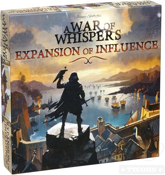 A War of Whispers Expansion of Influence, 5 Players, Age 14+, Expansion