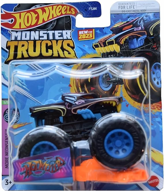 Hot Wheels Monster Trucks Hotweiler, More Neonsense 5/5 Connect and Crash Car