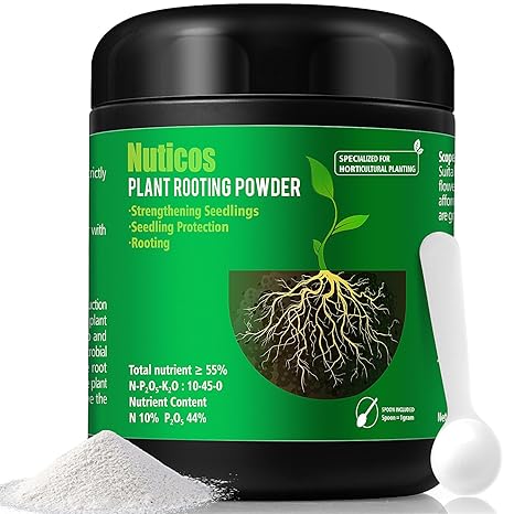 Rooting Powder (21.1 oz/600 g), Rooting Hormone for Plant Cuttings and Transplanting, Plant Starter and Transplanting Fertilizer, Ultra Concentrated - Yields 120 Gallons
