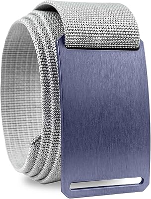 GRIP6 Bluesteel Belt: Durable Belts for Men & Women, Versatile Nylon Tactical Belt for Work, Golf, Casual & Outdoor Use