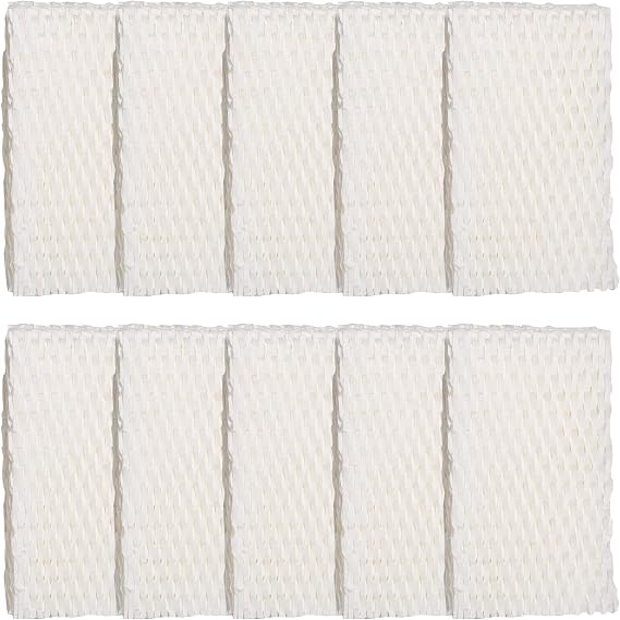 HIFROM 10Pack Humidifier Wick Filter Replacement WF813 Compatible with ReliOn RCM-832 RCM-832N ProCare PCCM-832N PCCM-840 Duracraft DH-830 Equate EQWF813 Cool Mist Humidifier Filter