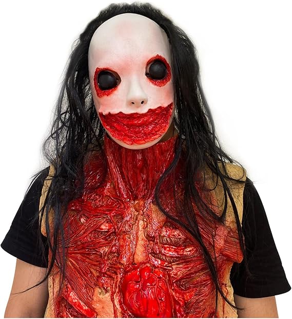 Halloween Fake Body Parts Scary Bloody Organ Intestine Zombie Mask