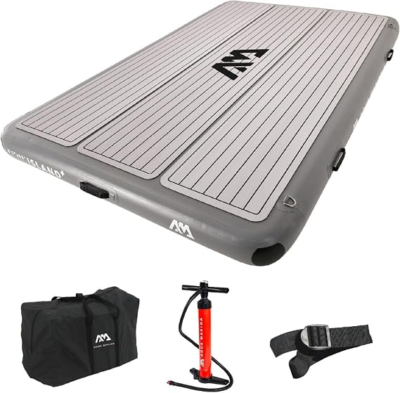 Aqua Marina Island Plus, Inflatable Air Floating Platform, 250 cm Length