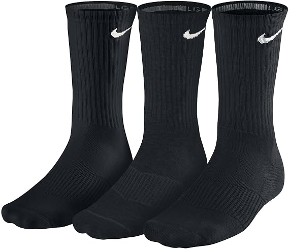 Nike womens Performance Cushion Crew Training Socks (3 Pairs)