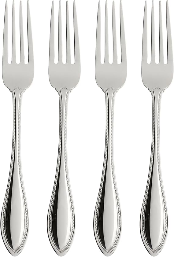 Oneida American Harmony Dinner Forks Silverware Set for 4, Flatware