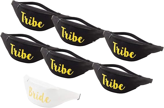 Tribe Bachelorette ファニーパック 筆記体テキスト 7パック