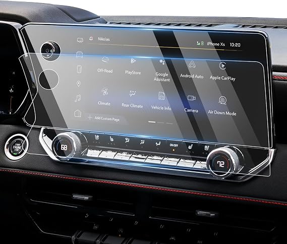 Karltys 2 Pack Screen Protector for 2026 2025-2023 Chevy Colorado ZR2 Z71 /GMC Canyon AT4 /Denali /AT4X /Elevation, 11.3-Inch Touchscreen Tempered GlassScreen Cover Anti Glare Colorado Accessories