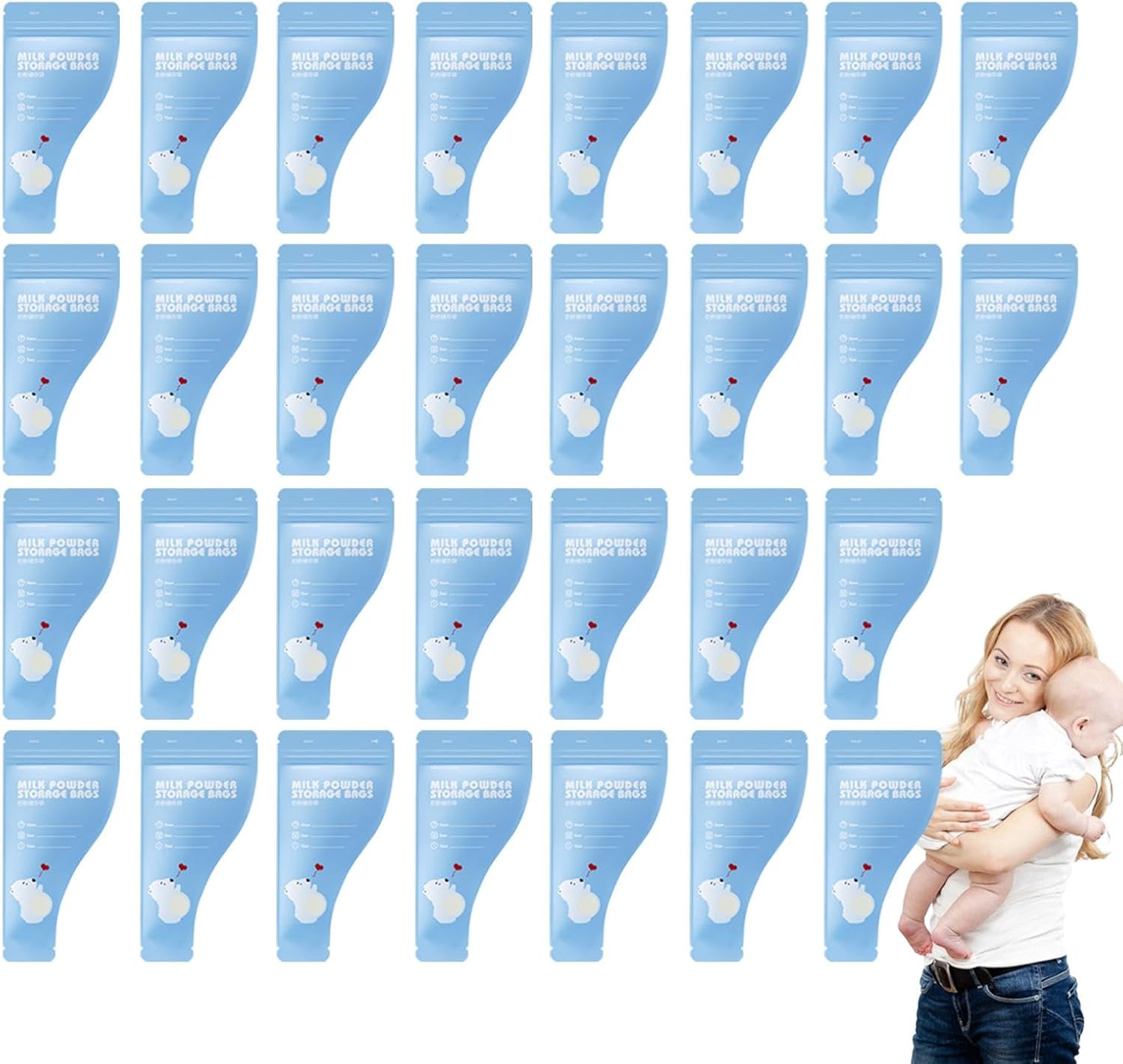 Baby Formula Storage Pouch, Milk Powder Container Bag, Milk Powder Storage Bag, Baby Milk Powder Pouch, Milk Powder Storage Bag, Formula Travel Bag, Convenient Milk