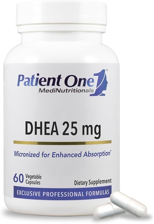 Patient One DHEA 25 mg | Micronized | 60 Capsules