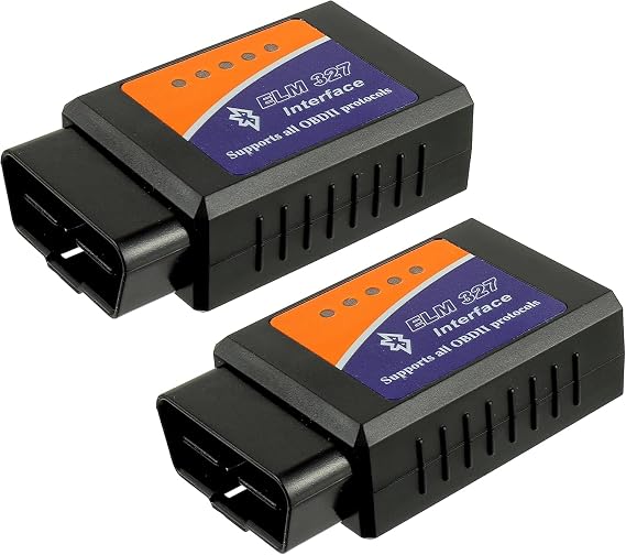 Upgrade OBD2 Bluetooth Adapter - Car Diagnostic Scanner Code Reader, Compatible with iOS/Android/Windows/iPhone/iPad Supports All Vehicles with OBDII Protocol (2 Pack)