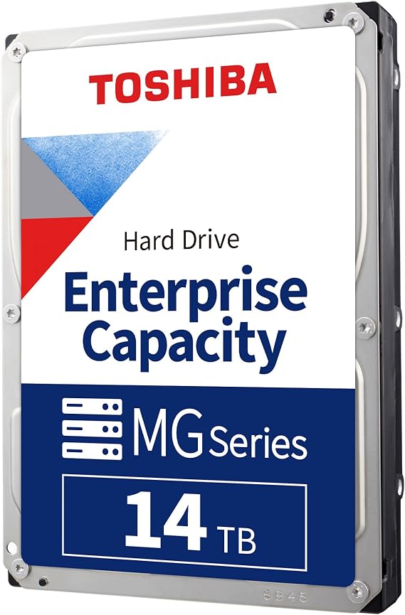 Toshiba MG Series Enterprise 14TB 3.5 SATA 6Gbit/s Internal HDD 7200RPM 550TB/year 24/7 Operation. MG07ACA14TE