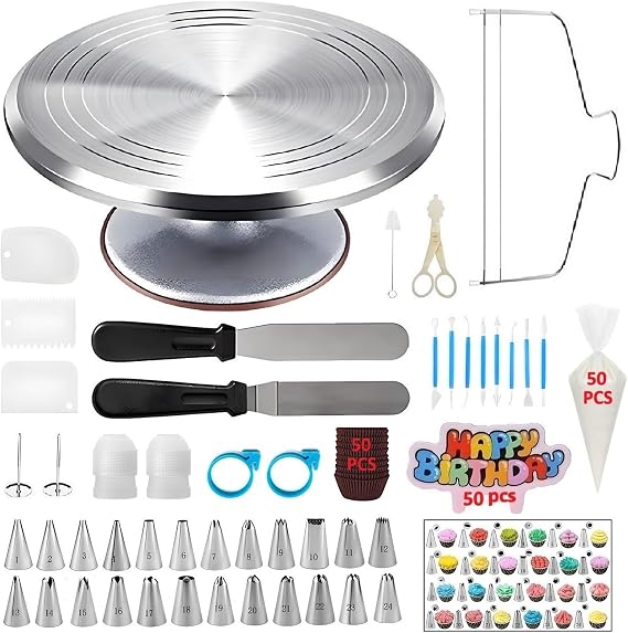 Cake Decorating Kit, 198 Pcs Baking Supplies