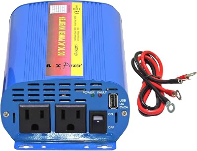 24V DC 20V ~ 30V to 110V AC 300W True Pure Sine Wave Power Inverter