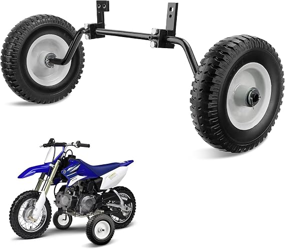Dirt Bike Training Wheels Compatible with Razor MX125 MX350 MX400 MX500, PW50,Honda XR50 CRF50 Z50 Z50R, TTR50,50cc 49cc Kids' Dirt Bike Training Wheels, Easy to Install Black