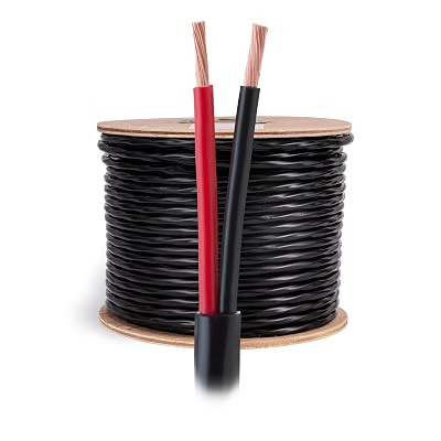 Cables Direct Online Speaker Wire 14 Gauge, 500 ft for Outdoor and Indoor Use, 142 CCA Copper Clad Aluminum Stranded Bulk Audio Cable, In Ground Direct Burial Waterproof and UV Resistant