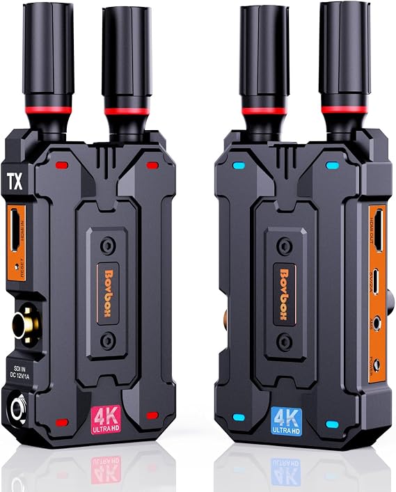 4K Wireless VideoTransmitter and Receiver with SDI HDMI Input Output,1000ft Wireless HDMI Transmission 4K30 1080P60, Plug & Play 5G 2.4G for Live Stream Low Latency,AMS Out,Up to 4 Receiver