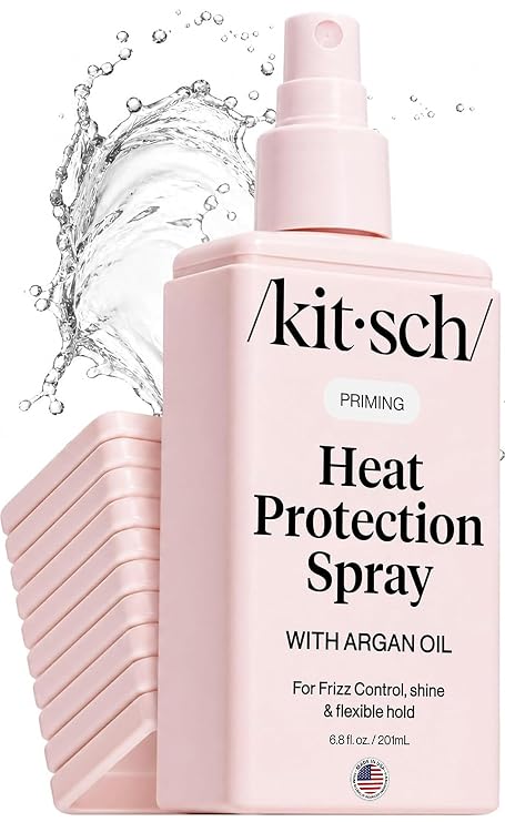 Kitsch Heat Protection Spray for Hair - With Argan Oil 6.8oz
