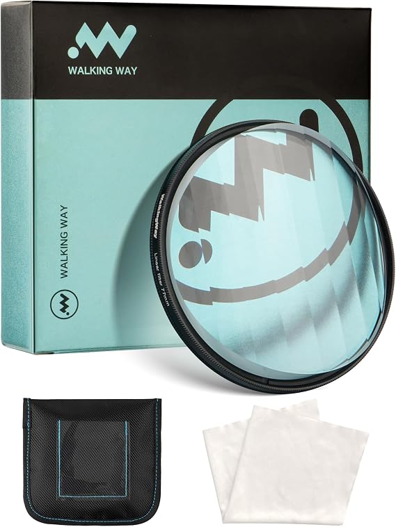 Walking Way 49mm Linear Prism Filter for Camera Lenses Creative Photography Premium Material with Foreground Blur and Repetitive Image Effects Multiple