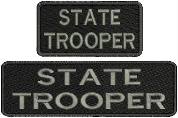 Embroidered Patch - Patches for Women Man - State Trooper Embroidery Patches