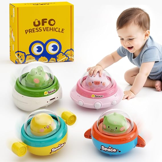Dimoarch Press and Go Car Toys for Toddlers 1-3