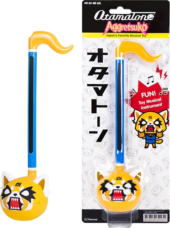 Otamatone Special Edition Sanrio (Aggretsuko - Rage) - Fun Electronic Musical Toy Synthesizer Instrument by Maywa Denki (Official Licensed) [Includes Song Sheet and English Instructions] | Portable Music Synthesizer from Japan by Maywa Denki Studio Award Winning Educational Fun Gift for Children, Teens & Adults