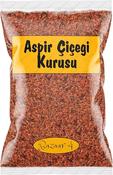 Bazaar 4 Aspir Çiçeği Haspir Safran 1.Kalite 950 Gr