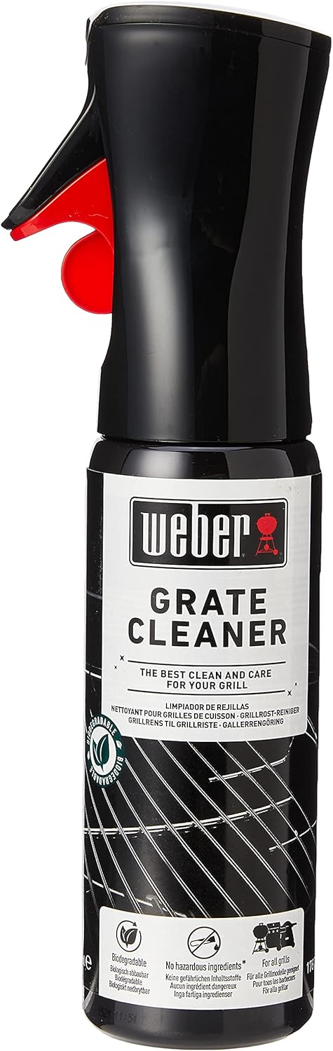Weber Grill cleaner 300 ml, fine mist spray, dissolves oil and food residues, is biodegradable, does not contain hazardous ingredients, is suitable for all barbecue models 17875
