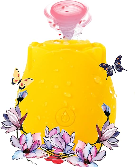 Roses Flower Toy for Women, Whisper-Quiet & Waterproof Design Toys k792b (Yellow)
