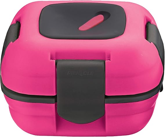 Pinnacle Insulated Leak Proof Lunch Box for Adults and Kids - Thermal Lunch Container With NEW Heat Release Valve, 16 oz (Pink)