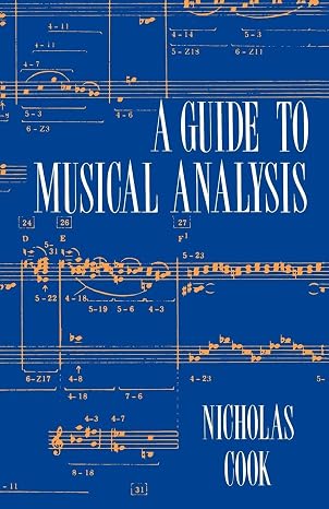 Cook:guide To Musical Analysis Paper