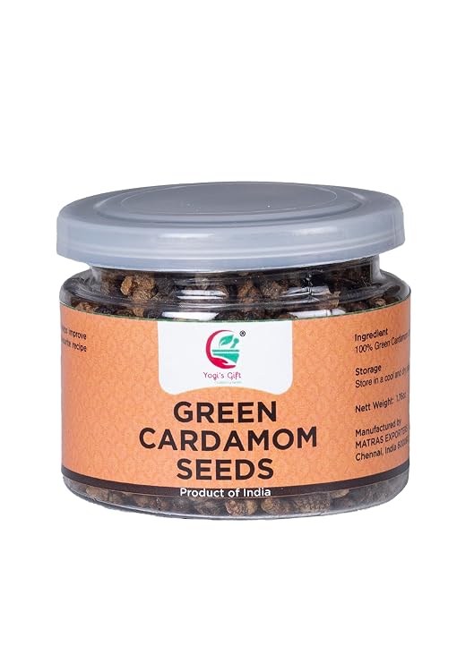 Yogi's Gift Cardamom Seeds 1.76 oz / 50g | Decorticated Cardamom Seeds
