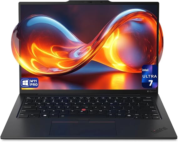 Lenovo ThinkPad X1 Carbon Gen 12 Laptop, Intel Ultra 7-155U, 32 GB LPDDR5x RAM, 1 TB PCIe SSD, 14" WUXGA (1920x1200) Display, Integrated Graphics, Backlit Keyboard, FP Reader, W11 Pro, Eclipse Black