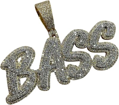 Custom Letter Pendant Iced Out Moissanite Diamond 3D Bubble Hip Hop Necklace, Personalized Diamond Pave Charm, 925 Sterling Silver Bling Pendant, Rapper Jewelry, for Men & Women