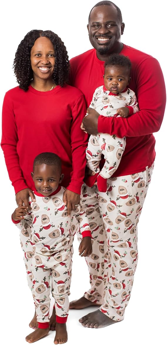 Burt's Bees Baby Matching Family Jammies, Organic Cotton, Holiday Pajamas