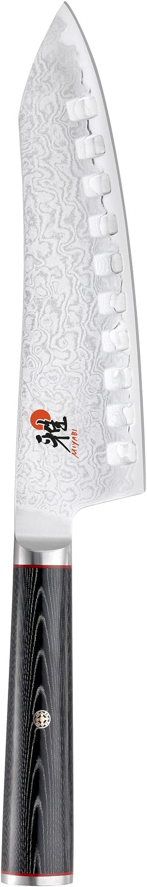 MIYABI Kaizen 7-inch Hollow Edge Rocking Santoku Knife