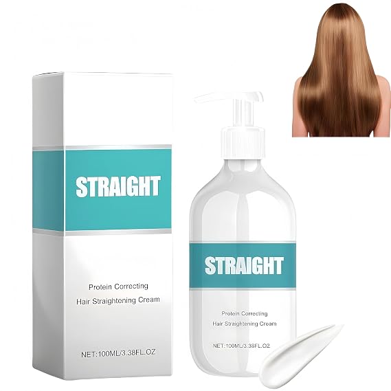 Hair Straightening Cream Hair Relaxer Permanent Hair Gloss Hair Protein Hair Straightener Cream (1 Pcs)