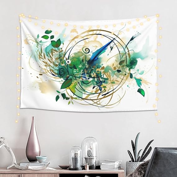 Baxozud Line Element Art Tapestry Psychedelic Tapestry Wall hanging Bedding Tapestry