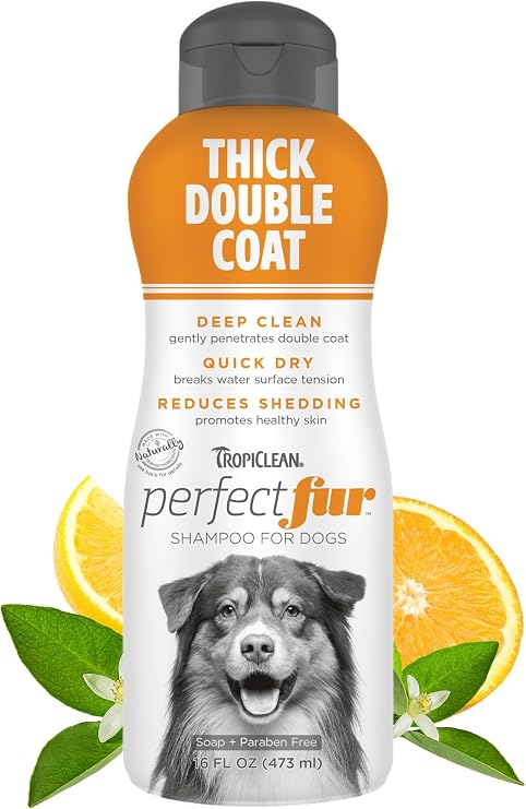TropiClean Perfect Fur Detangling & Deshedding Shampoo, 16oz