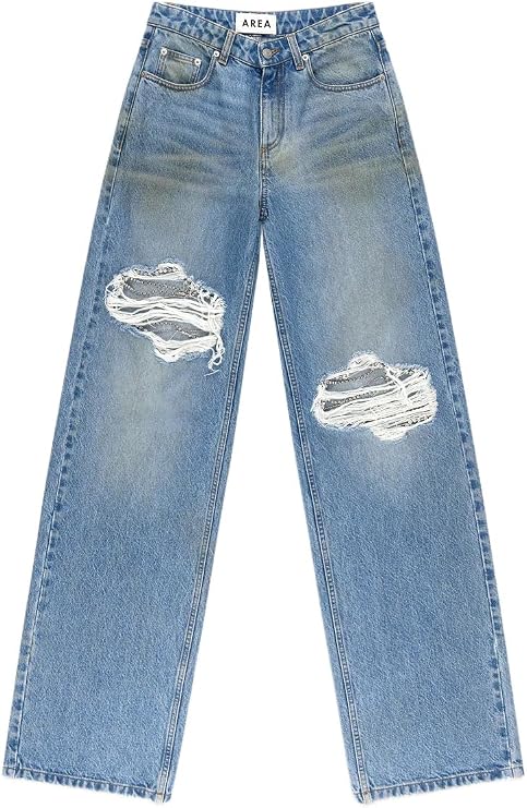 Crystal Fray Relaxed Jean