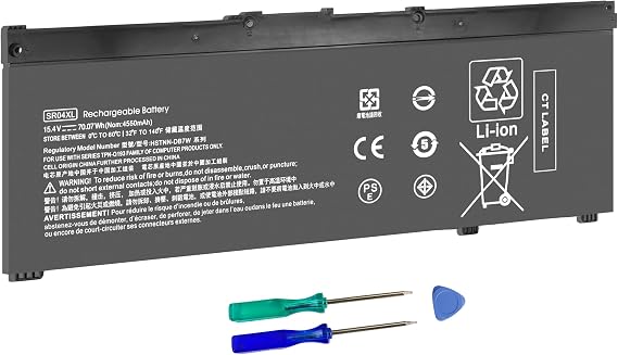 SR04XL SR03XL 917724-855 Battery Replacement for HP Omen 15 15-dc0 15-dc1 15-ce0xx 15-cb0xx Series 15-ce198wm 15-ce019dx 15-ce020a 15-dc0051nr 15-dc1088nr 15-cb041nr 15-cx0056wm Gaming Laptop.