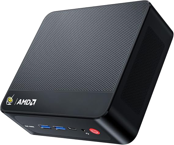 Beelink SER5 Mini PC, AMD Ryzen 5 5500U 6C/12T, up to 4.0GHz, 16G DDR4 RAM 500GB M.2 2280 NVMe SSD, Mini Computer Support 4K Triple Display/WiFi6/BT5.2/2.5G LAN