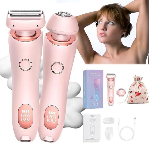 Livora Razor, Livora Electric Razor, Livora Shaver, Elorixa Razor, Beautibloom Razor Epilator Painless for Home, Bikini Trimmer Wet & Dry (Pink)