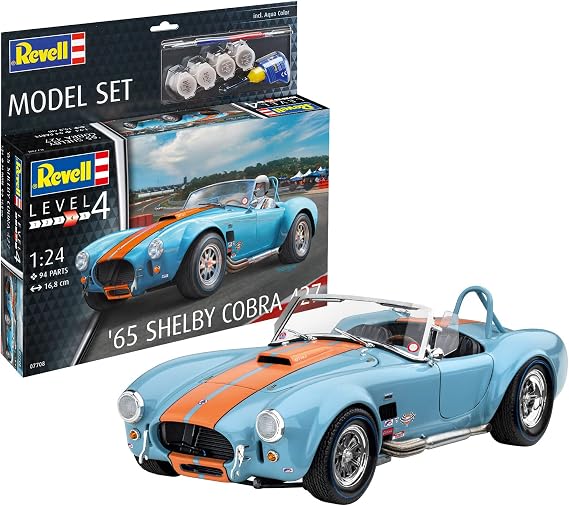 Revell, M.Set 65 Shelby Cobra 427, Araba, Oyuncak